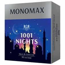 Чай бленд чёрного и зелёного 1.5г*100, пакет, 1001 NIGHTS, МОNОМАХ