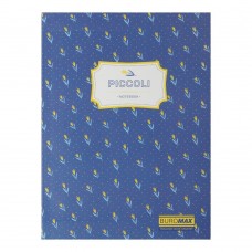 Записна книжка PICCOLI, А5, 80 арк., клітинка, інтегральна обкладинка, синя