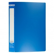 Папка пластиковая с 30 файлами, JOBMAX, А4, синяя