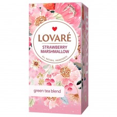 Чай зелений 1.5г*24, пакет, "Strawberry marshmallow", LOVARE