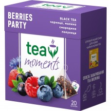 Чай чорний 1.8г*20, пірамідки, "Berries Party", Tea Moments