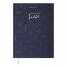 Щоденник датований 2024 VELVET, A5, синій