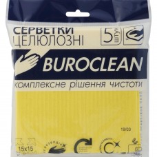 Серветки целюлозні вологопоглинаючі Buroclean 15,5х15,5, 5 шт/уп