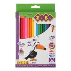 Кольорові олівці, 36 кольорів, KIDS Line
