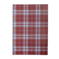 Зошит для нотаток SHOTLANDKA, А5, 48 арк., клітинка, картонна обкладинка, бордовий
