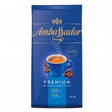 Кофе в зернах 1000г*6, пакет, "Blue Label", AMBASSADOR PREMIUM (PL)