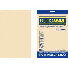 Папір кольоровий PASTEL, EUROMAX, крем., 20 арк., А4, 80 г/м²