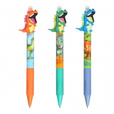Ручка гелева "Пиши-стирай", 0,5мм, DINO, 36 шт в дисплеї, KIDS Line