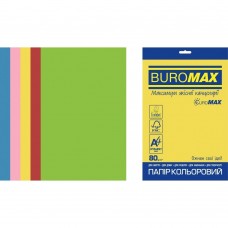 Набор цветной бумаги INTENSIVE, EUROMAX, 5 цв., 50 л., А4, 80 г/м²
