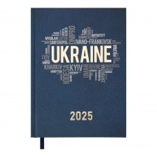 Щоденник датований 2024 UKRAINE, A5, т.синій