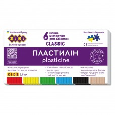 Пластилин CLASSIC 6 цветов, 120г, KIDS Line