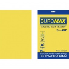 Папір кольоровий INTENSIVE, EUROMAX, жовтий, 20 арк., А4, 80 г/м²