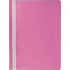 Папка-скоросшиватель с механизмом "усики", JOBMAX, А4, 110/110 мкм, розовая