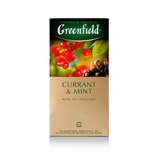 Чай чорний Currant & Mint 2гх25шт, "Greenfield ", пакет