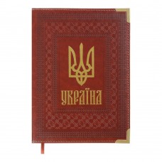 Щоденник датов. 2024 STATUT, A5, коричневий, штуч. шкіра/поролон