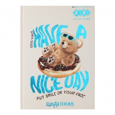 Дневник школьный BEAR, В5, 40 л., тверд. обл., мат. ламинация + выб.УФ-лак и тисн.фольгой, KIDS Line