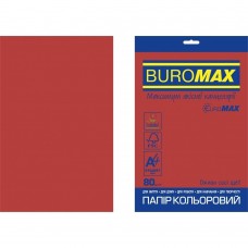 Папір кольоровий INTENSIVE, EUROMAX, червоний, 20 арк., А4, 80 г/м²