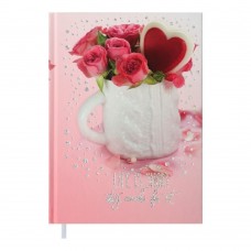 Щоденник недатований ROMANTIC, A5, рожевий