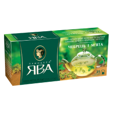Чай зелёный 1.5г*25 пакет, "Чебрец и мята", ПРИНЦЕССА ЯВА