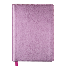Щоденник недатований METALLIC, A6, рожевий