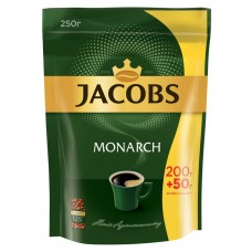 Кофе растворимый Jacobs Monarch, 250г , пакет