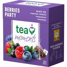 Чай чорний 1.8г*20, пірамідки, "Berries Party", Tea Moments