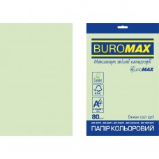 Папір кольоровий PASTEL, EUROMAX, св.-зелений, 20 арк., А4, 80 г/м²