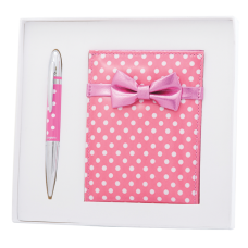 Набор подарочный "Monro": ручка шариковая + зеркало, розовый