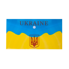Папка-конверт на кнопці, DL,UKRAINE, ARABESKI, жовтий