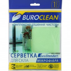 Серветка для скла, мікрофібра, BuroClean EuroStandart 30х30 см