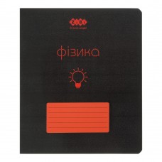 Тетрадь ученическая общая BLACK, 48л., клетка, физика, структ. лак, KIDS LINE