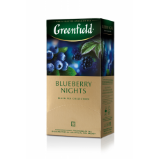 Чай черный 1.5г*25*10, пакет, "Blueberry Nights", GREENFIELD