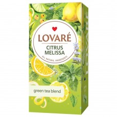 Чай зелёный 1.5г*24, пакет, "Citrus Melissa", LOVARE