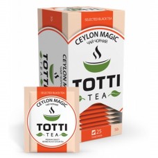 Чай черный TOTTI Tea «Магия Цейлона», пакетированный, 2г*25*32