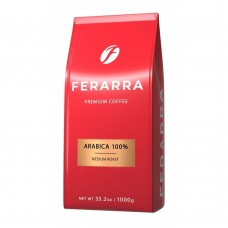 Кофе в зёрнах 1000г, CAFFE 100% ARABIKA с клапаном FERARRA