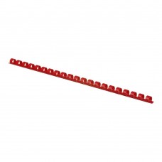 Пластиковые пружины для переплета, d 10мм, А4, 55 л., круглые, красные, по 100 шт. в упаковке