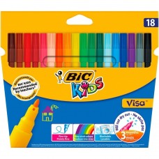 Фломастери "Kids Visa 880", 18 кольорів