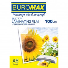 Плівка для ламінування, 100 мкм, A6 (111x154мм), глянцева, по 100 шт.в упаковці
