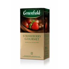 Чай черный 1.5г*25*10, пакет, "Strawberry Gourmet", GREENFIELD