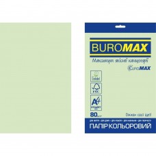 Папір кольоровий PASTEL, EUROMAX, св.-зелений, 20 арк., А4, 80 г/м²