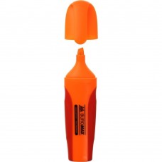 Текст-маркер NEON, оранж., 2-4 мм, с рез.вставками