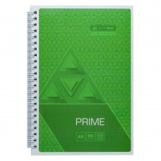 Зошит для нотаток PRIME, А5, 96 арк., клітинка, картонна обкладинка, салатовий