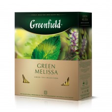 Чай зелений Green Melissa 1,5гр.х100шт, "Greenfield", пакет