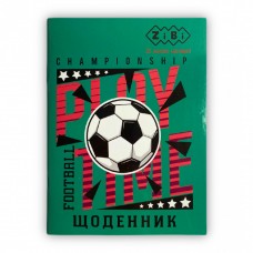 Щоденник шкільний FOOTBALL, А5, 40 арк, м'яка обкл., скоба, УФ-лак, SMART Line