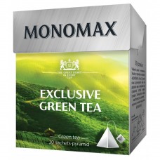 Чай зелений 1.5г*20, пакет, EXCLUSIVE GREEN TEA, МОNОМАХ