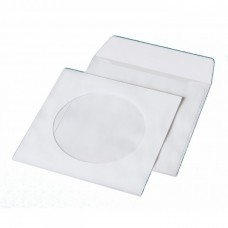 Конверт для CD (124х124мм) белый НК с окном (термоупаковка)