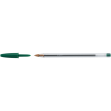 Ручка кулькова "Cristal", зелена, 50 шт/уп