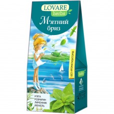 Чай травяной 1.8г*20, пакет, "Мятный бриз HERBS", LOVARE