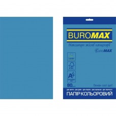 Папір кольоровий INTENSIVE, EUROMAX, синій, 20 арк., А4, 80 г/м²