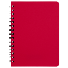 Зошит для нотаток BRIGHT, А6, 60 арк., клітинка, пластикова обкладинка, червоний